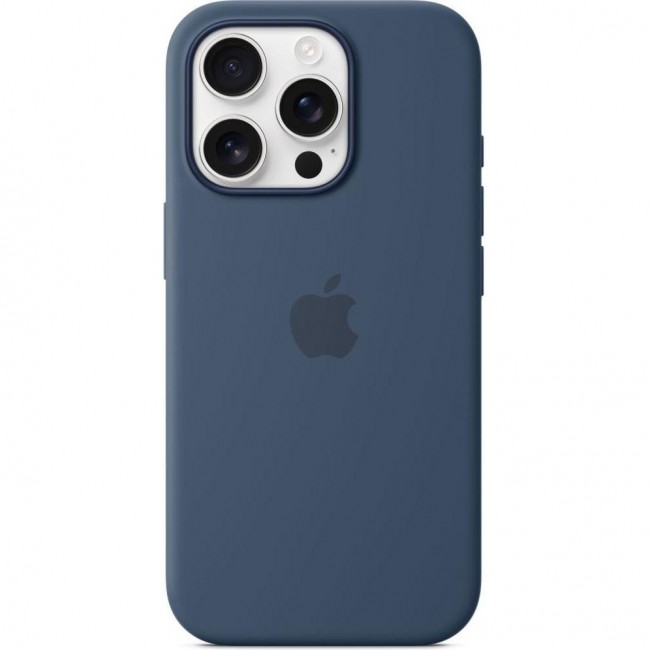 Apple iPhone 16 Pro Silicone Case with MagSafe - Denim (MYYK3)