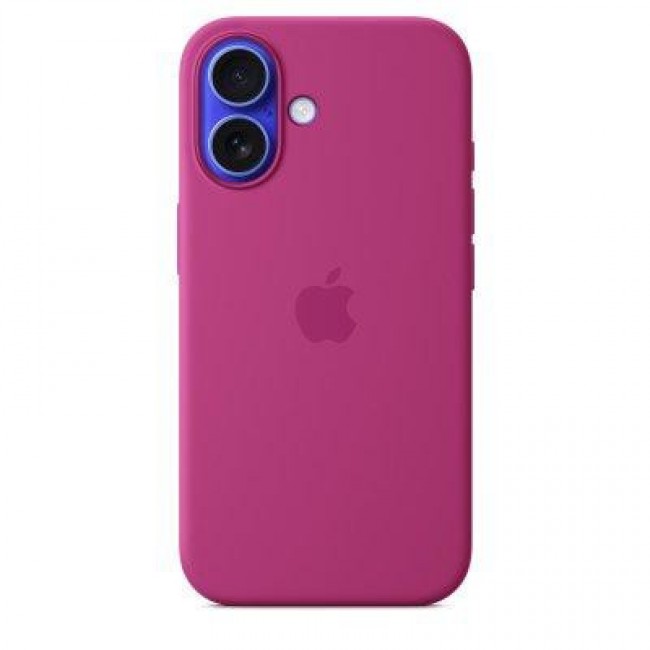 Apple iPhone 16 Silicone Case with MagSafe - Fuchsia (MYY53)