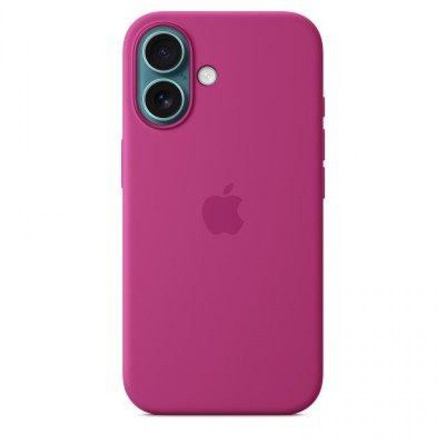 Apple iPhone 16 Silicone Case with MagSafe - Fuchsia (MYY53)