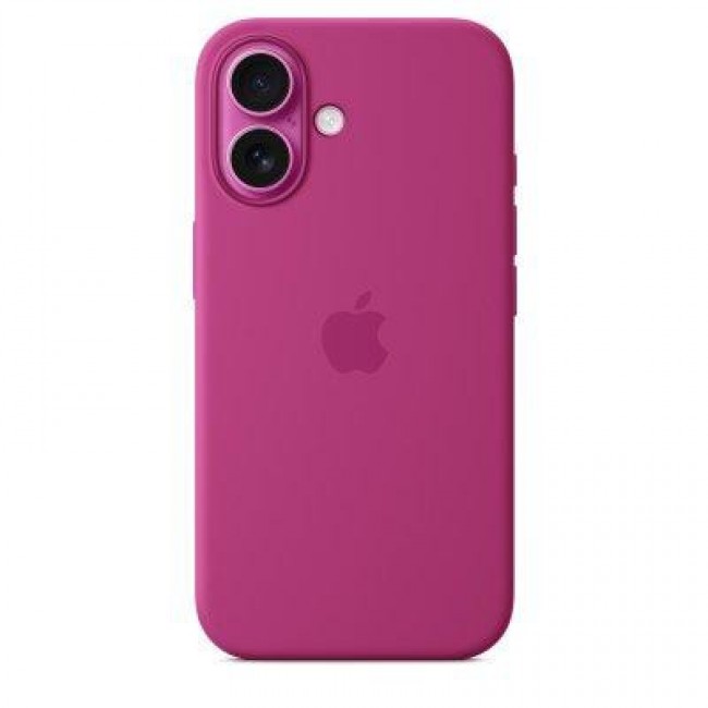 Apple iPhone 16 Silicone Case with MagSafe - Fuchsia (MYY53)
