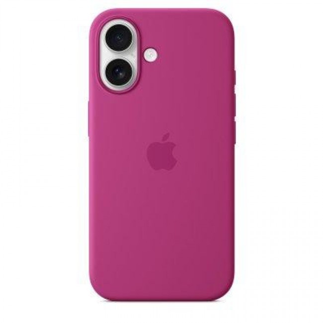 Apple iPhone 16 Silicone Case with MagSafe - Fuchsia (MYY53)