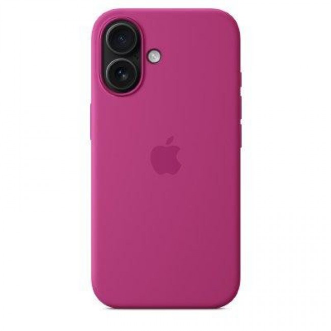 Apple iPhone 16 Silicone Case with MagSafe - Fuchsia (MYY53)