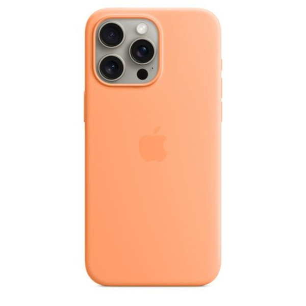 Чехол для смартфона Apple iPhone 15 Pro Max Silicone Case with MagSafe - Orange Sorbet (MT1W3)