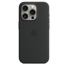 Apple iPhone 15 Pro Silicone Case with MagSafe - Black (MT1A3)
