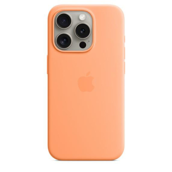 Чехол для смартфона Apple iPhone 15 Pro Silicone Case with MagSafe - Orange Sorbet (MT1H3)