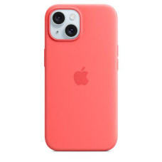 Apple iPhone 15 Silicone Case with MagSafe - Guava (MT0V3)
