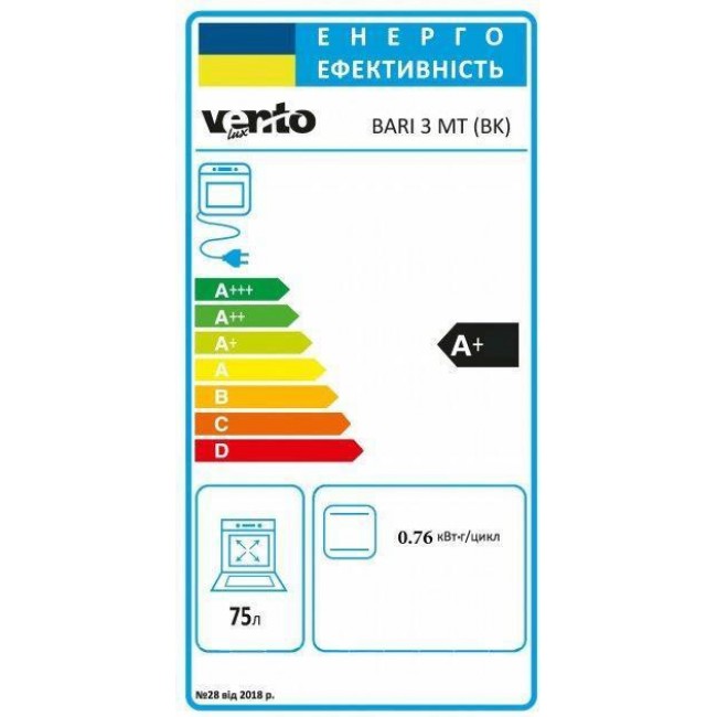 Ventolux BARI 3 MT (BK)