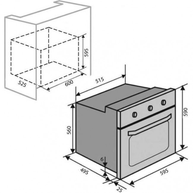 Ventolux EO60TC-6P WG