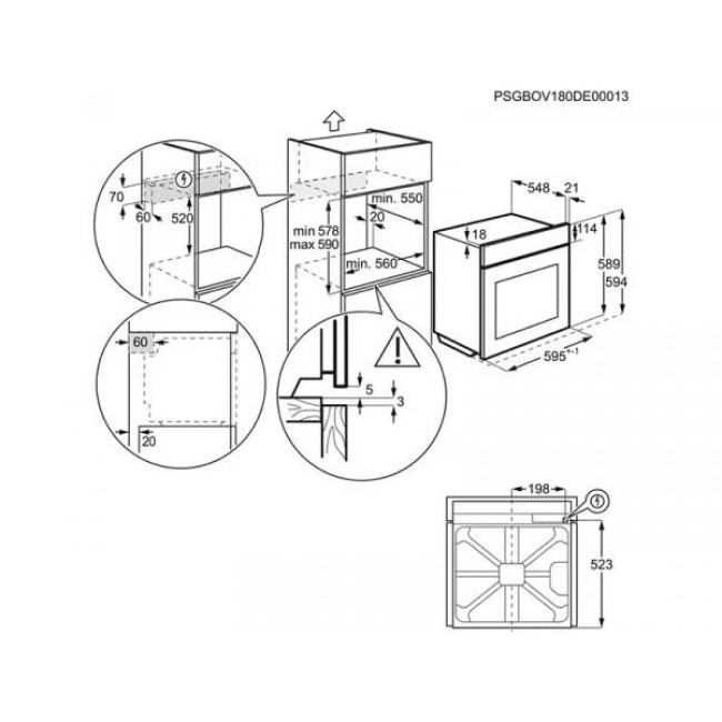 Духовка электрическая Electrolux EOE8P39WV