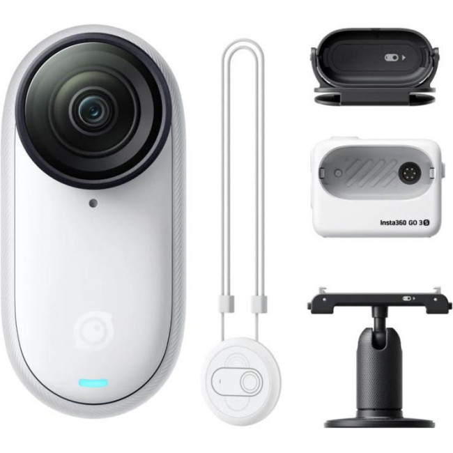 Экшн-камера Insta360 GO 3S 4K Standard Bundle 128GB White (CINSAATA_GO3S04)