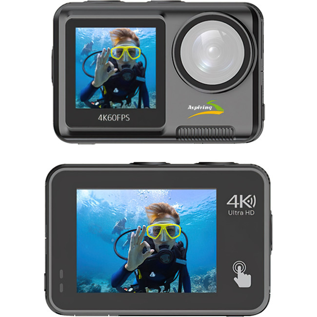 Экшн-камера Aspiring Repeat 4 Ultra HD 4K Dual Screen (86ASZE21PB)