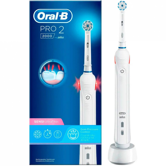 Зубная щетка Oral-B Pro2 2000 Sensi Ultrathin White (D501.523.2)