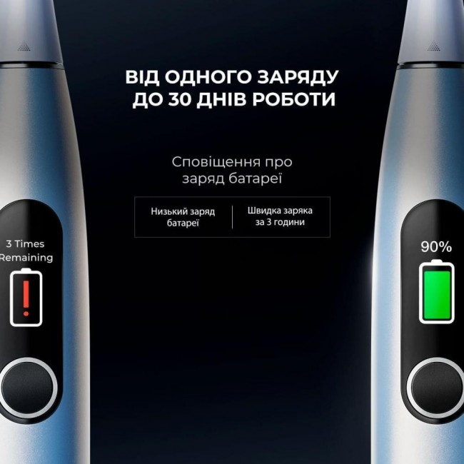 Oclean X Pro Digital Set Electric Toothbrush Glamour Silver (6970810552584)