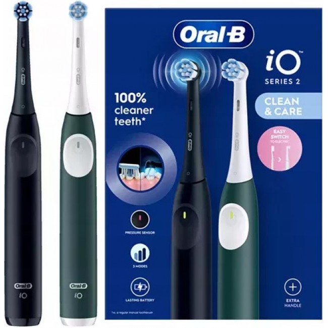Oral-B iO Series 2 DUO Night Black + Forest Green iOS2d.2ZZ9.0