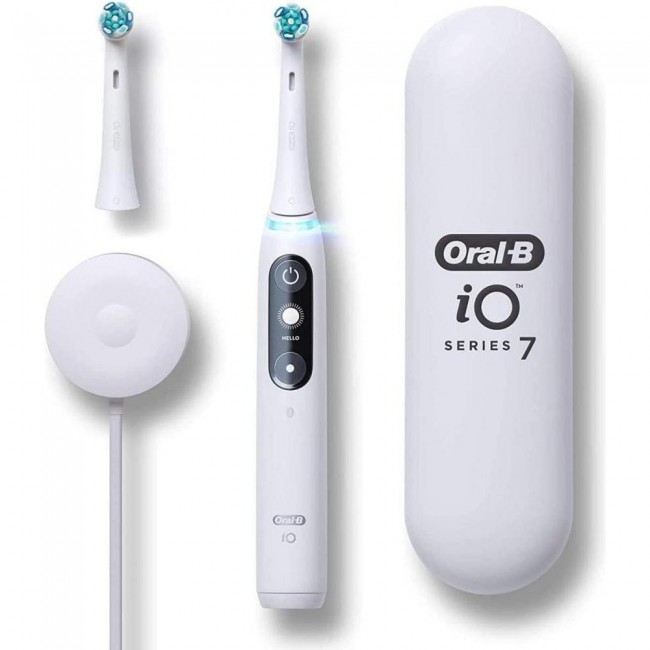 Oral-B iO Series 7 Connected Rechargeable Electric Toothbrush White Alabaster (IO7 M7.2A1.1B WT)