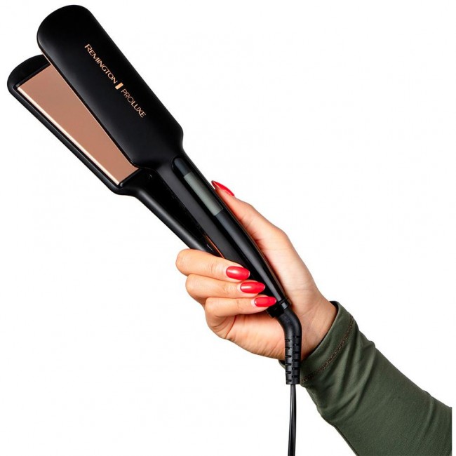 Remington PROluxe Midnight Wide Plate Straightener S9150B