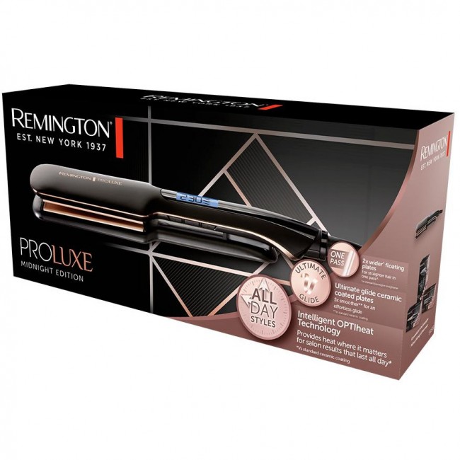 Remington PROluxe Midnight Wide Plate Straightener S9150B