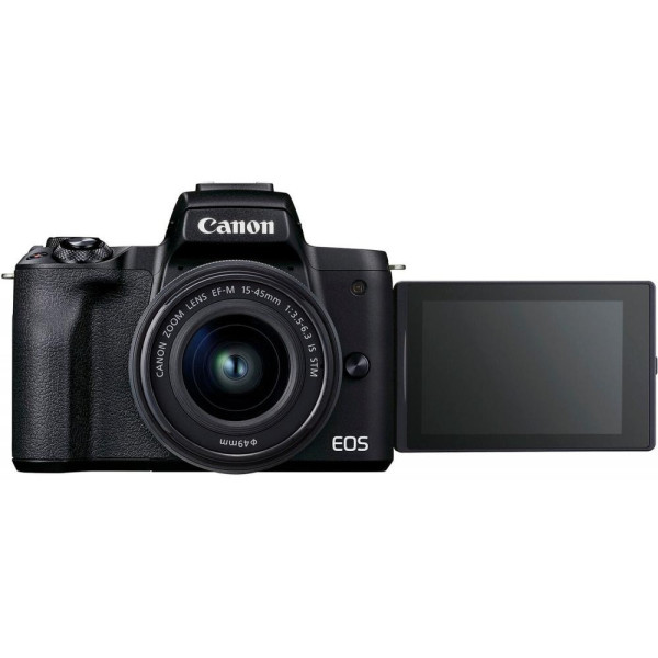 Беззеркальный фотоаппарат Canon EOS M50 Mark II kit (15-45mm) IS STM Black (4728C043)