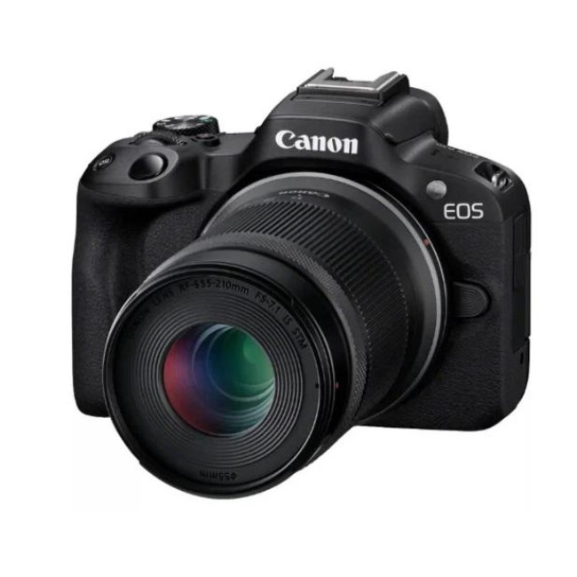 Фотокамера Canon EOS R50 kit RF-S 18-45мм IS STM + RF-S 55-210мм IS STM Black (5811C034)