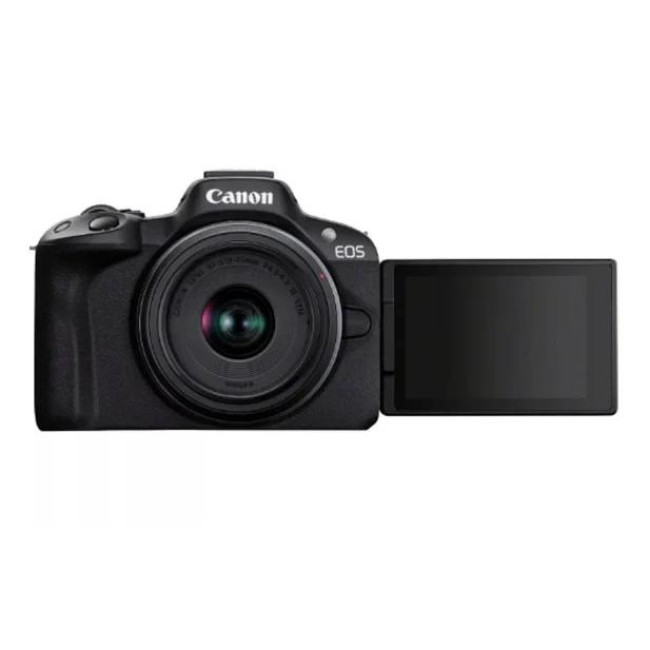 Фотокамера Canon EOS R50 kit RF-S 18-45мм IS STM + RF-S 55-210мм IS STM Black (5811C034)