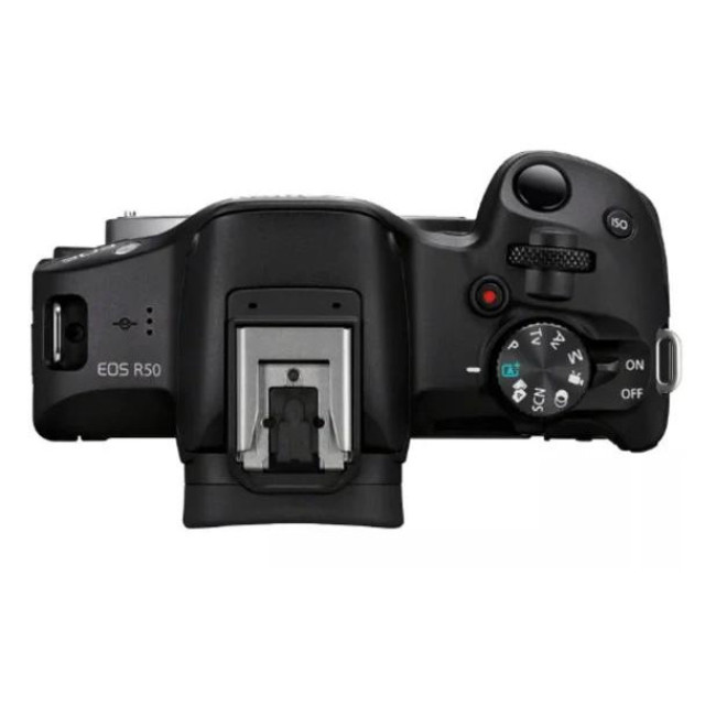 Фотокамера Canon EOS R50 kit RF-S 18-45мм IS STM + RF-S 55-210мм IS STM Black (5811C034)