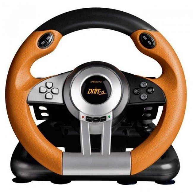 Speed-Link DRIFT O.Z. Racing Wheel PC, black-orange (SL-6695-BKOR-01)