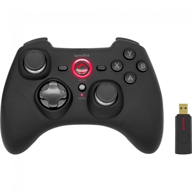Speed-Link RAIT Wireless for PC/PS3/Switch/OLED Rubber-Black (SL-650110-BK)