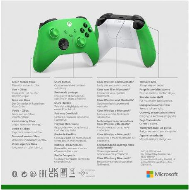 Microsoft Xbox Series X | S Wireless Controller Velocity Green (QAU-00091)