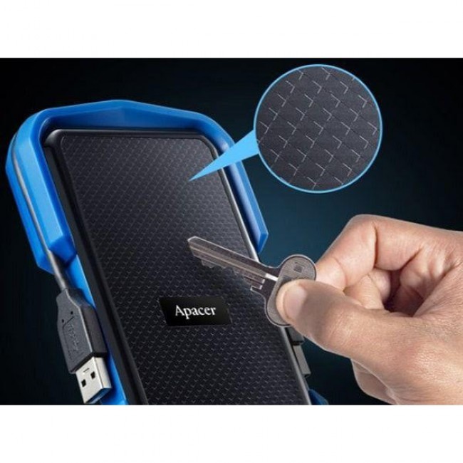 Внешний жесткий диск Apacer AC631 1 TB USB 3.1 Blue (AP1TBAC631U-1)