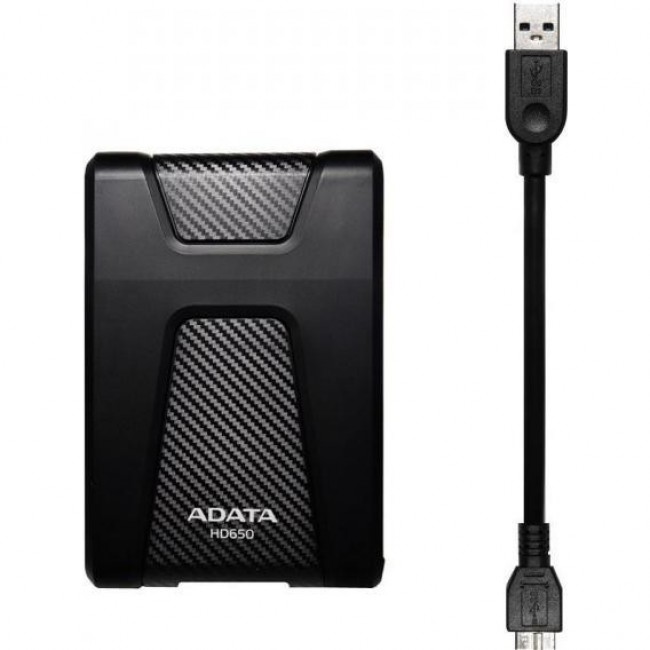 Внешний жесткий диск ADATA DashDrive Durable HD650 2 TB (AHD650-2TU31-CBK)