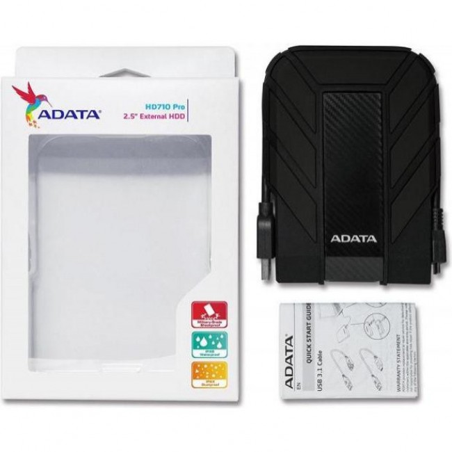 Внешний жесткий диск ADATA DashDrive Durable HD710 Pro 1 TB Black (AHD710P-1TU31-CBK)