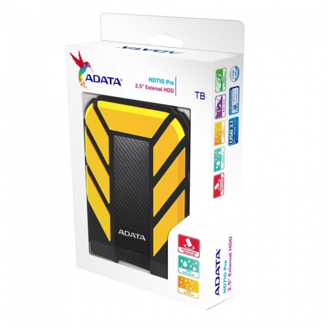 Внешний жесткий диск ADATA DashDrive Durable HD710 Pro 1 TB Yellow (AHD710P-1TU31-CYL)