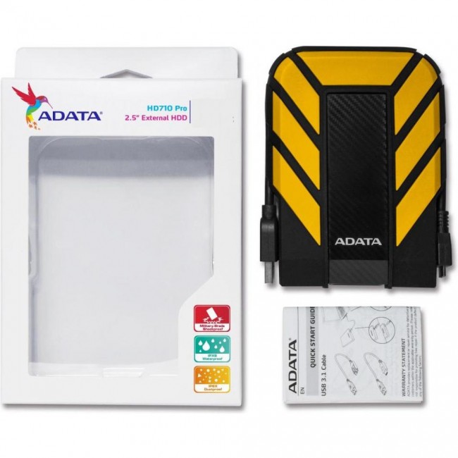 Внешний жесткий диск ADATA DashDrive Durable HD710 Pro 2 TB (AHD710P-2TU31-CYL)