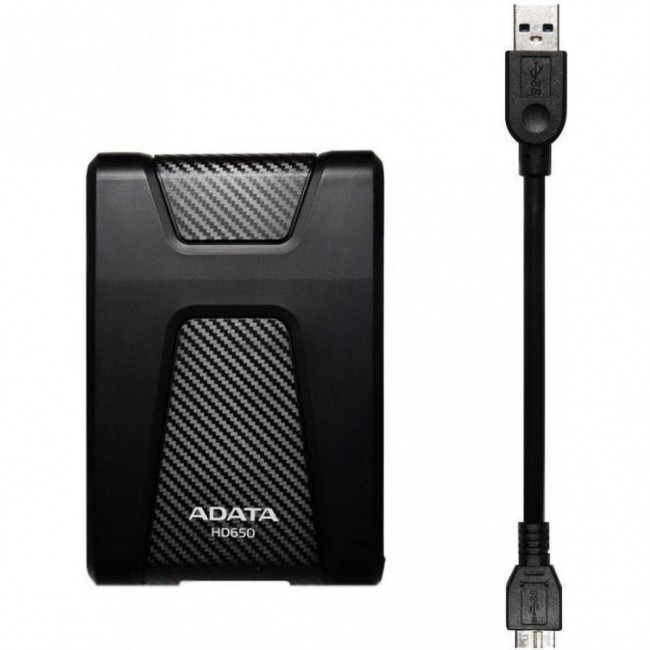 Внешний жесткий диск ADATA HD650 1 TB Black (AHD650-1TU31-CBK)