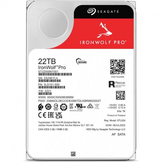 Seagate IronWolf Pro 22 TB (ST22000NT001)