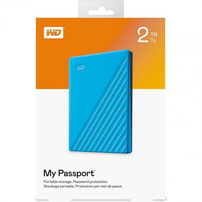 Внешний жесткий диск WD My Passport 2 TB Sky (WDBYVG0020BBL-WESN)