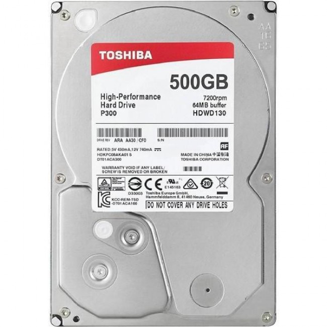 Toshiba P300 500 GB HDWD105UZSVA