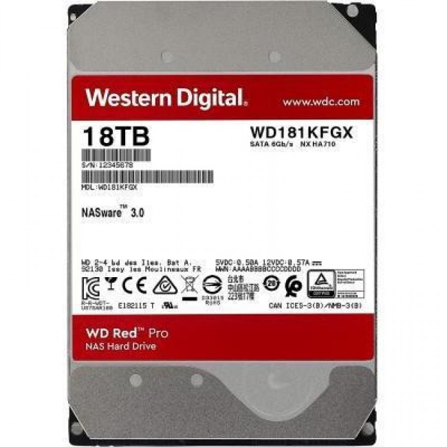 WD Red Pro 18 TB (WD181KFGX)