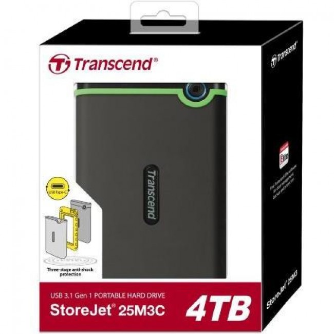 Transcend StoreJet 25M3C 4 TB (TS4TSJ25M3C)