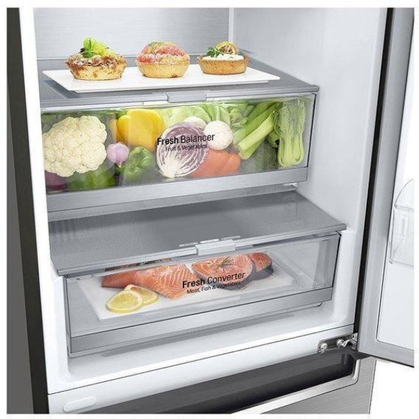 Холодильник с морозильной камерой LG GBB72PZUGN