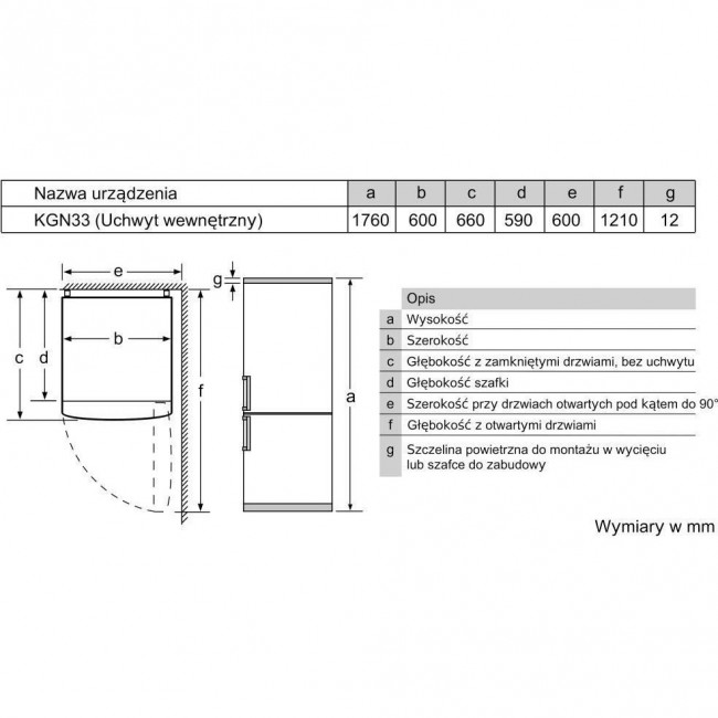 Холодильник Bosch KGN33NWEB