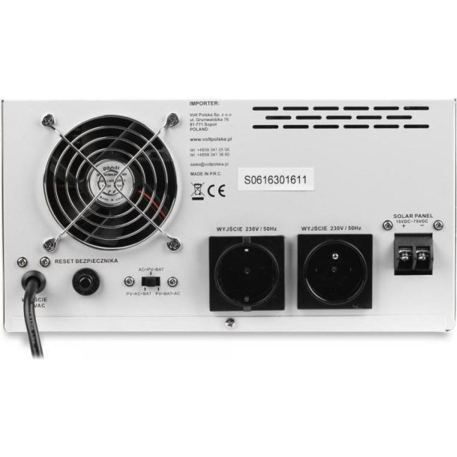 Инвертор с чистой синусоидой Volt Polska SINUS PRO 1500S (3SPS150012)