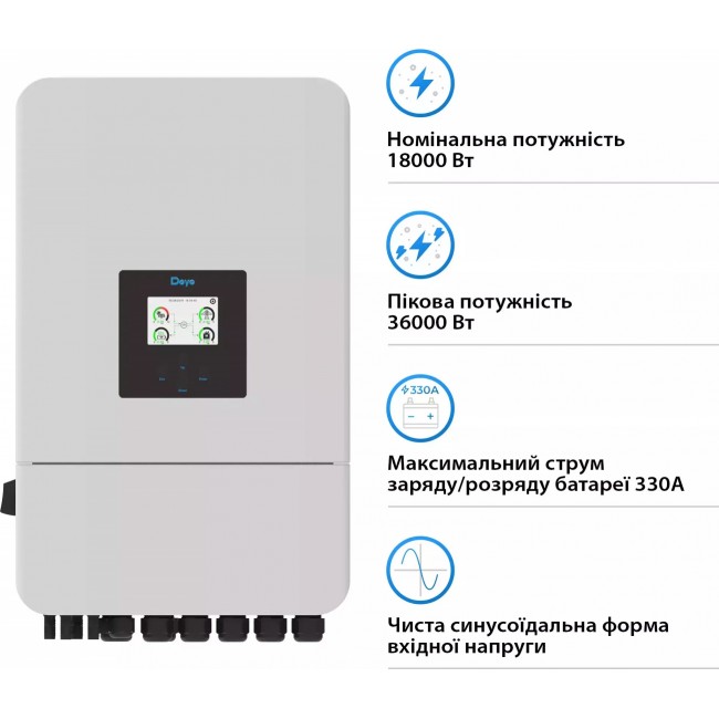 Сетевой инвертор DEYE SUN-18K-SG05LP3-EU-SM2