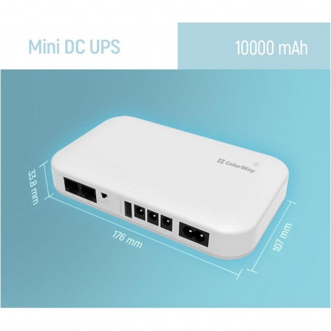 ColorWay 10000mAh 21W DC White (CW-PB100LI3WT)