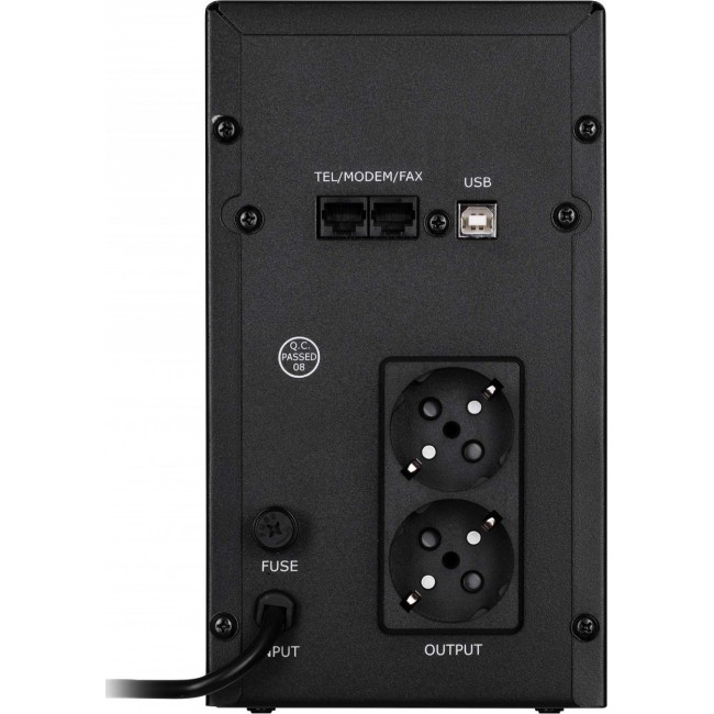 Источник бесперебойного питания 2E DD2000, 2000VA/1200W, LCD, USB, 2XSCHUKO (2E-DD2000)