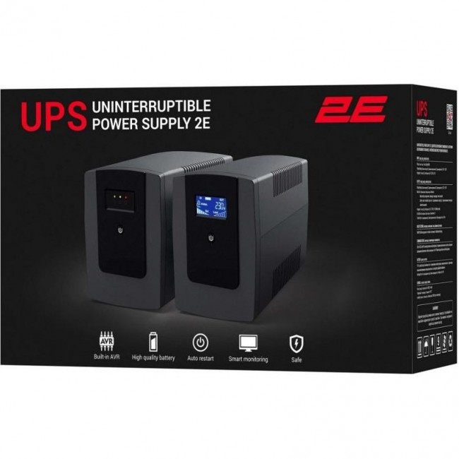 2E ED1200, 1200VA/720W, LED, 3xSchuko (2E-ED1200)