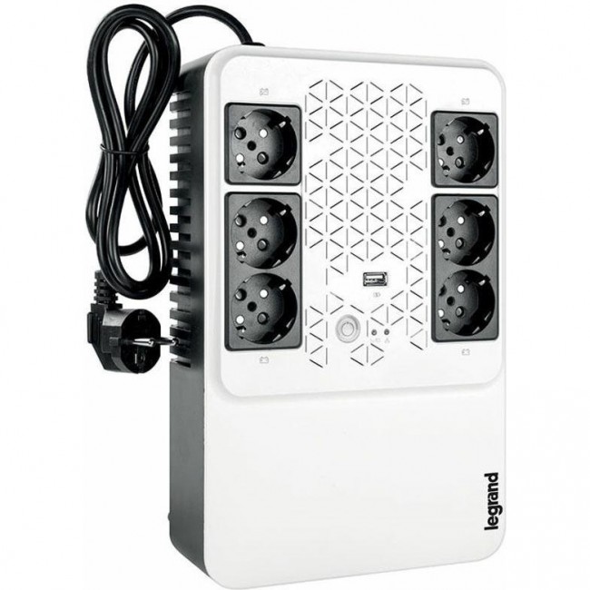 Источник бесперебойного питания Legrand KEOR MULTIPLUG 600ВА/360Вт, 4+2 хSchuko (310081)