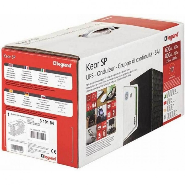Источник бесперебойного питания Legrand Keor SP 600ВА/360Вт, 4хС13 (310180)