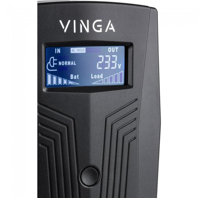 Vinga LCD 600VA USB plastic case (VPC-600PU)