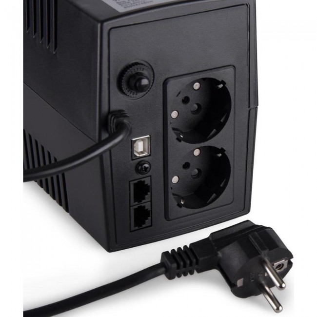 Vinga LCD 600VA USB plastic case (VPC-600PU)